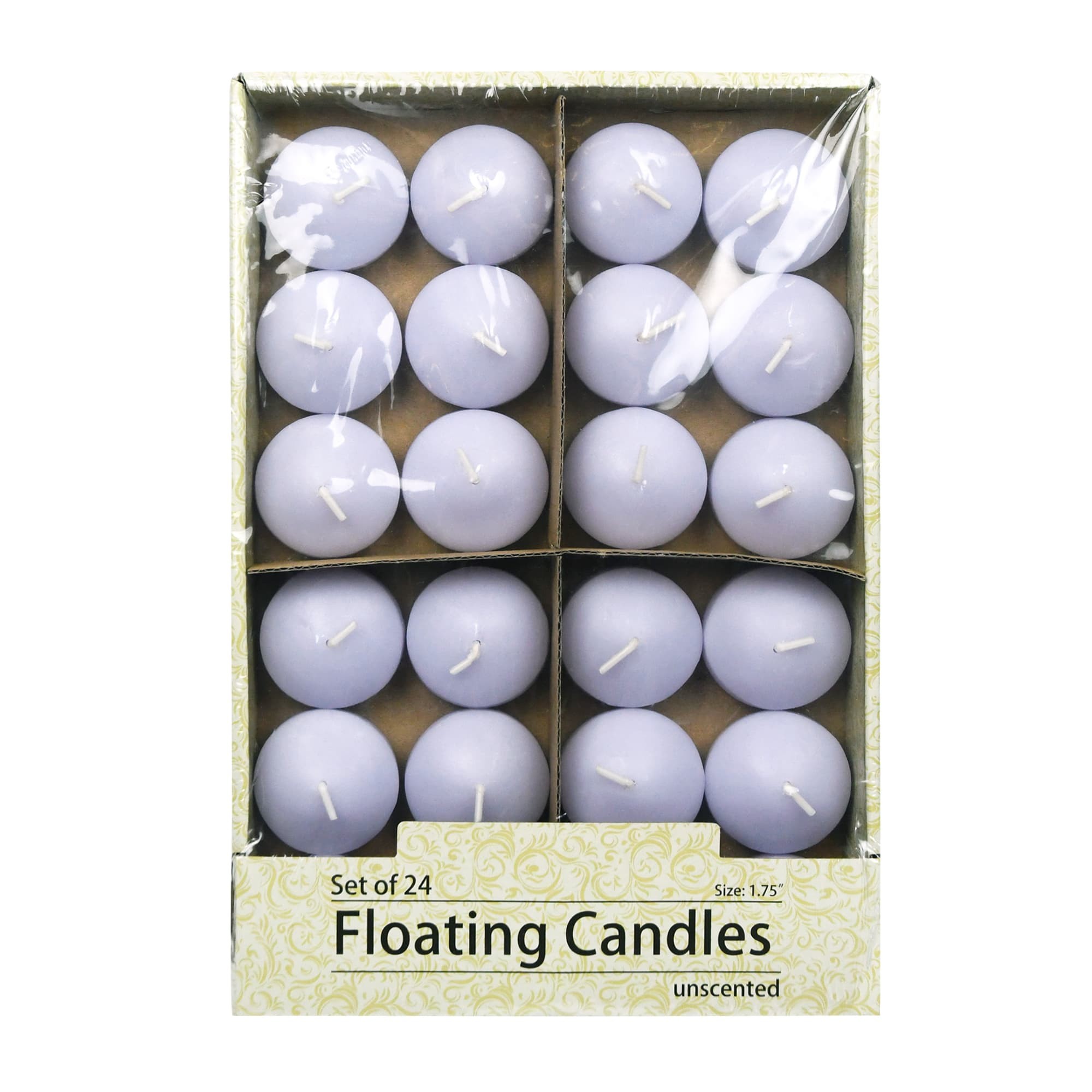 1 3/4 Inch Lavender Floating Candles (144pcs/Case) Bulk