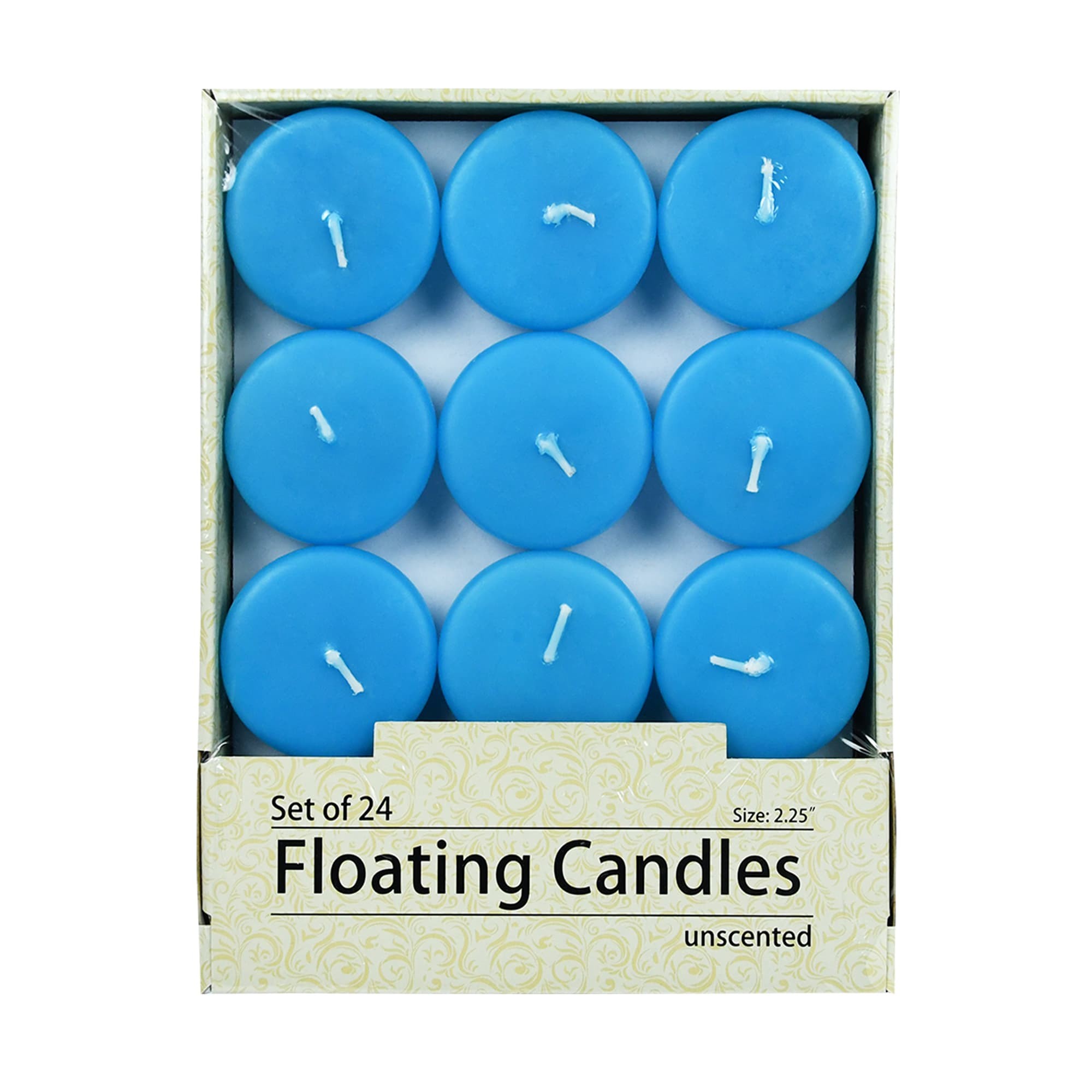 2 1/4 Inch Turquoise Floating Candles (288pcs/Case) Bulk