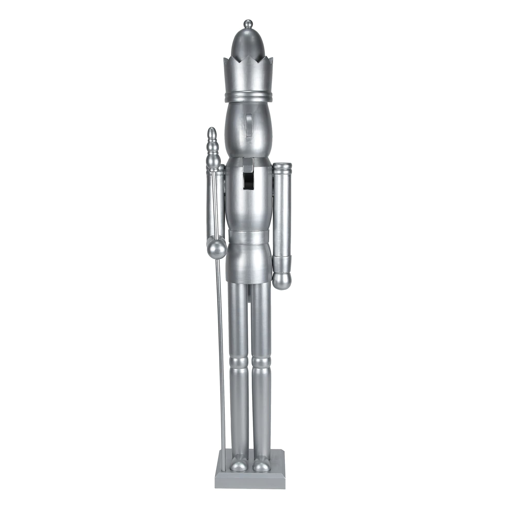 36inch wooden Silver King  Nutcracker