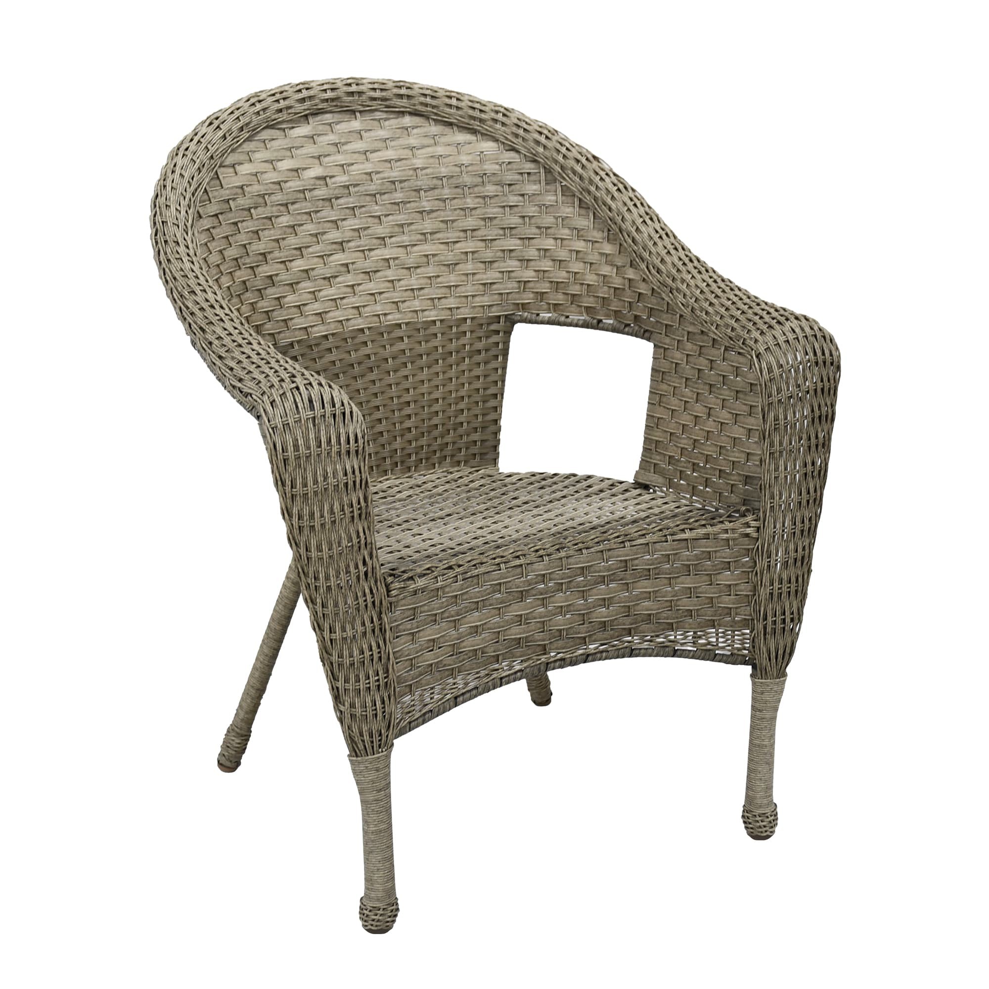 Grey Resin Wicker Clark Single Chair