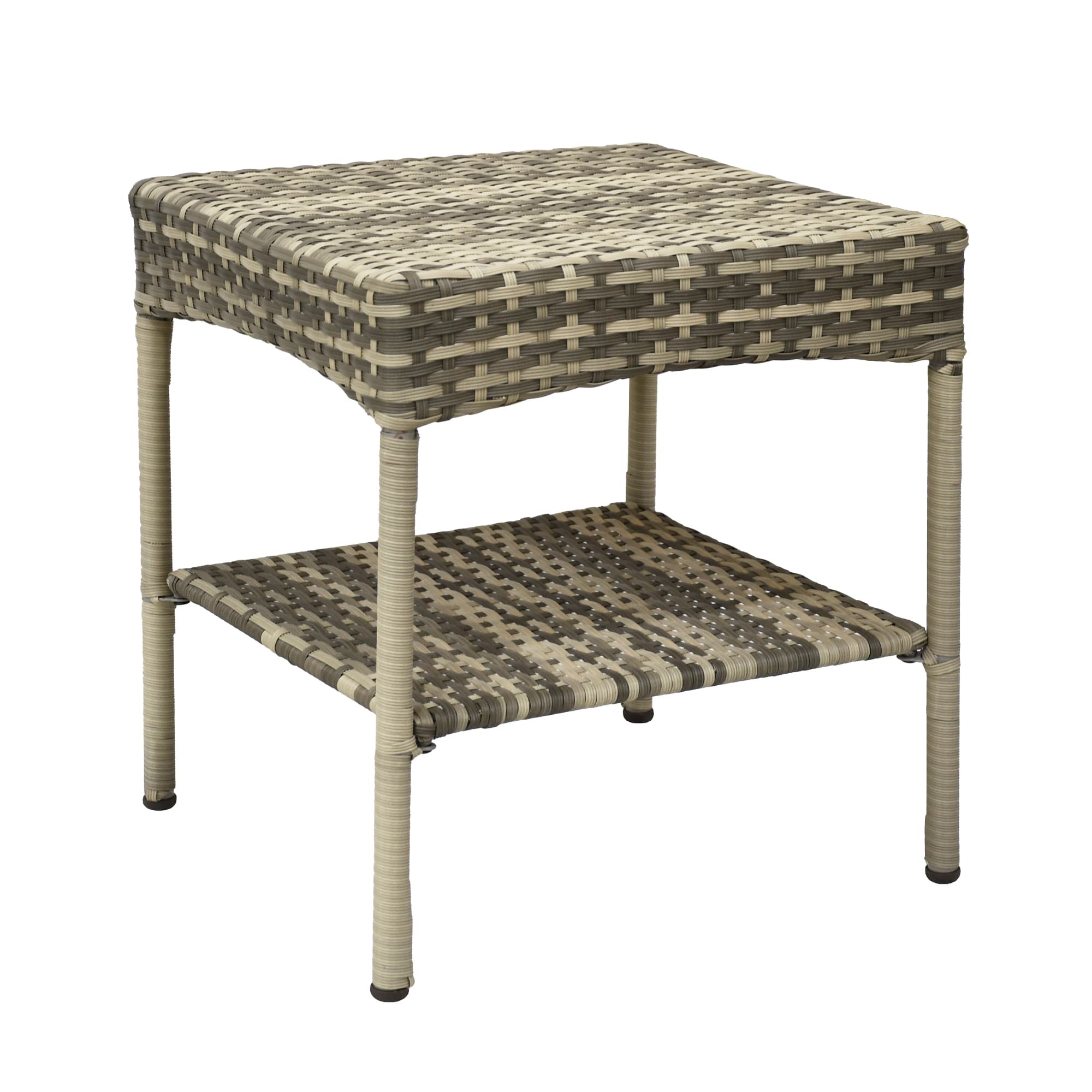 Grey Resin Clark Wicker Clark Side Table(KD)