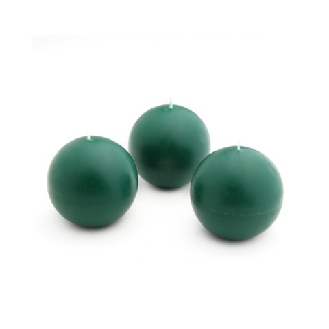 2 Inch Hunter Green Ball Candles (12pc/Box)