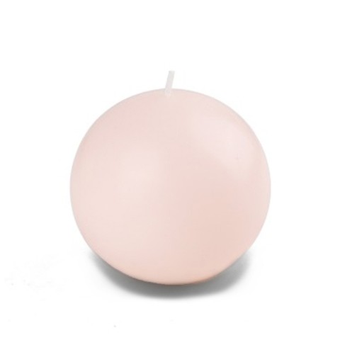 4 Inch Pale Ivory Ball Candles (2pc/Box)