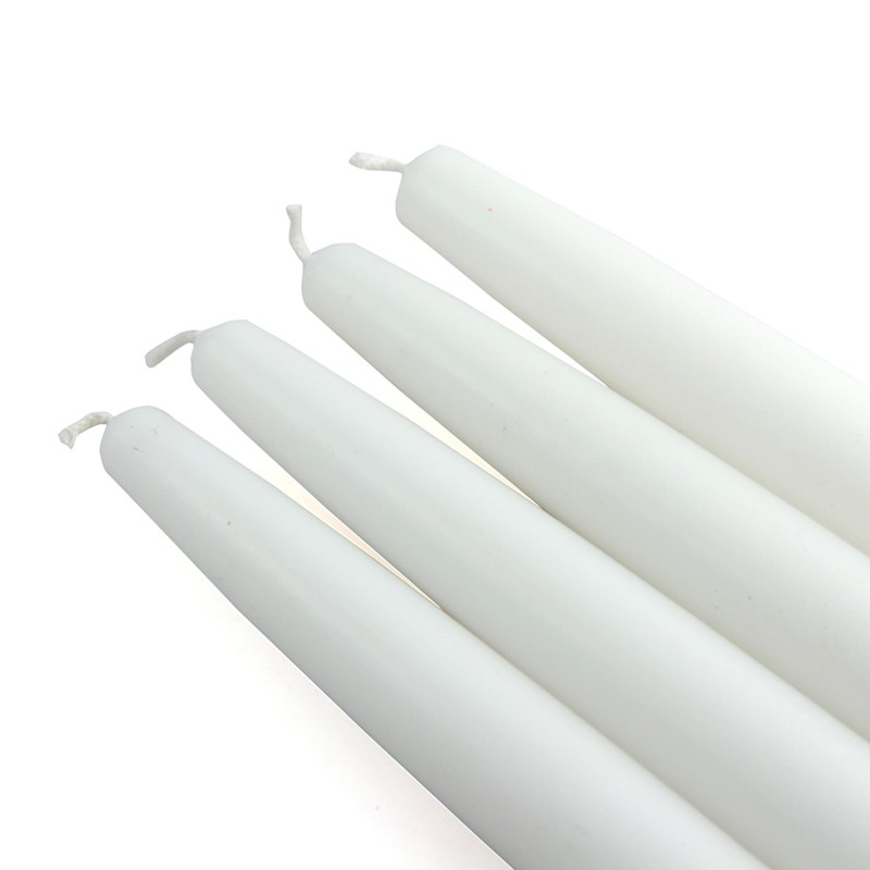 6 Inch White Taper Candles (1 Dozen)