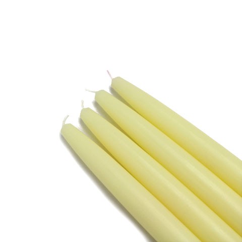 6 Inch Ivory Taper Candles (1 Dozen)