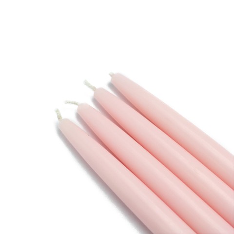 6 Inch Light Rose Taper Candles (1 Dozen)
