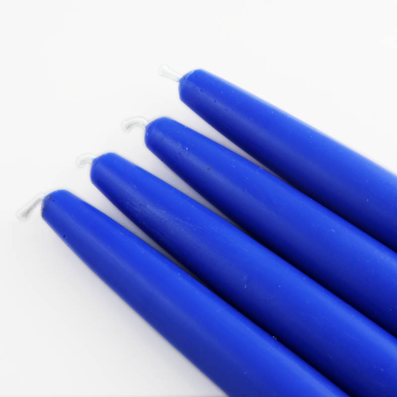 6 Inch Royal Blue Taper Candles (144pcs/Case) Bulk