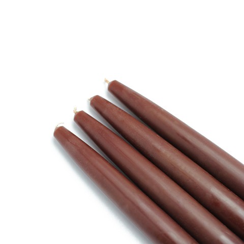 6 Inch Brown Taper Candles (144pcs/Case) Bulk