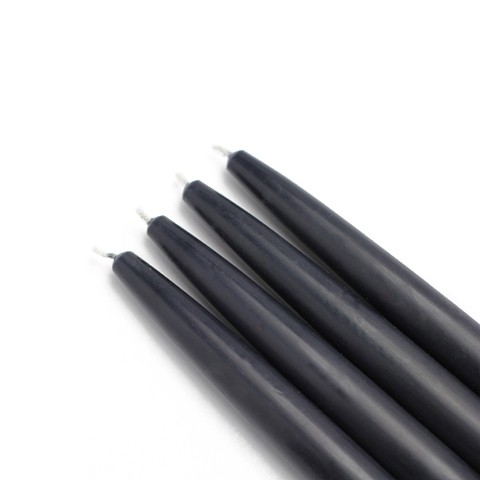 6 Inch Black Taper Candles (144pcs/Case) Bulk