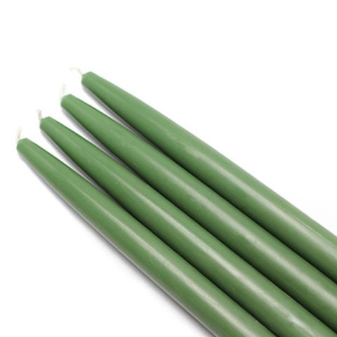 10 Inch Hunter Green Taper Candles (144pcs/Case) Bulk