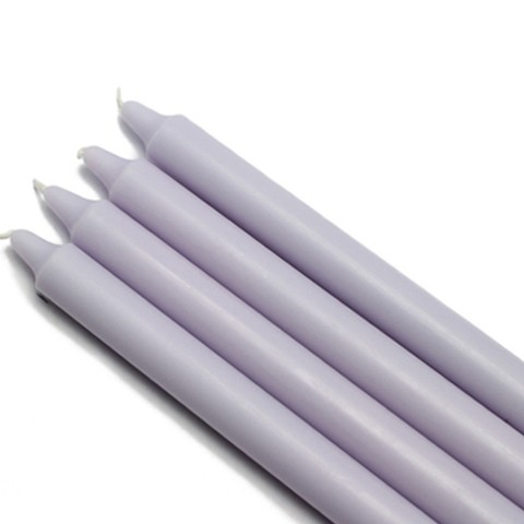 10 Inch Lavender Straight Taper Candles (144pcs/Case) Bulk