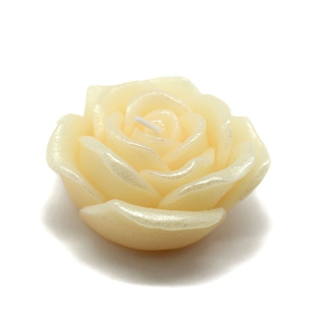 3 Inch Ivory Rose Floating Candles (144pcs/Case) Bulk