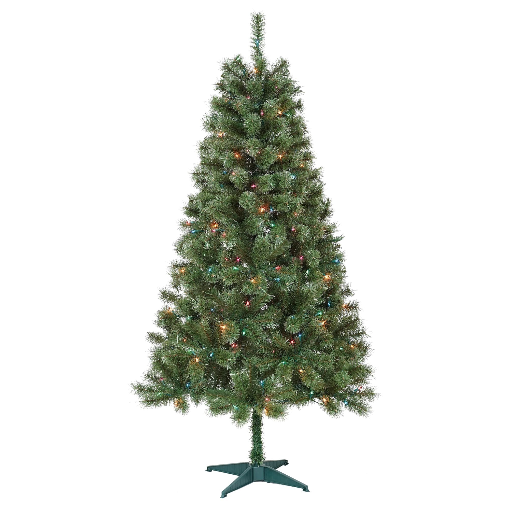 Caoimhe 6FT Sentiments Green Multi-color lights Tree
