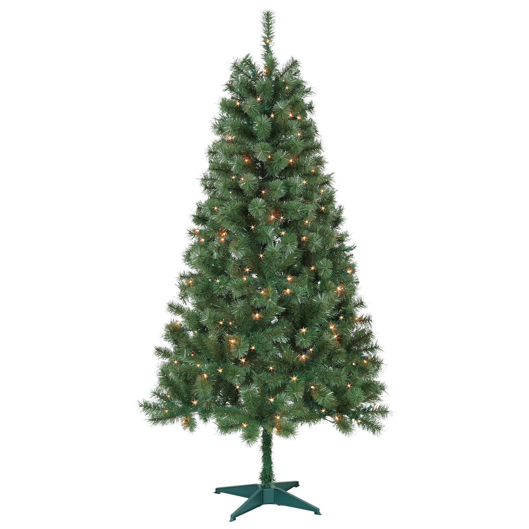 Aisling 6FT Sentiments Green Clear lights Tree