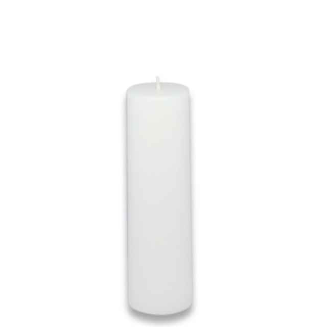 2 x 6 Inch White Citronella Pillar  Candle (24pcs/Case) Bulk