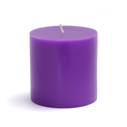 3 x 3 Inch Purple Pillar Candle