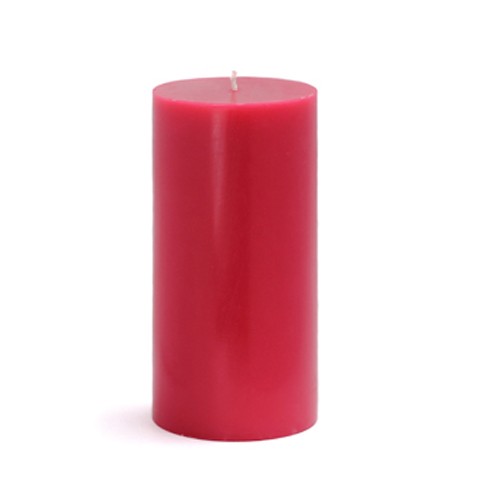 3 x 6 Inch Red Pillar Candles(12pcs/Case) Bulk