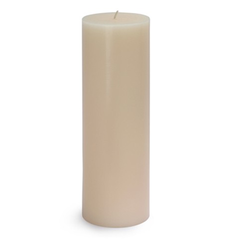 3 x 9 Inch Pale Ivory Pillar Candle