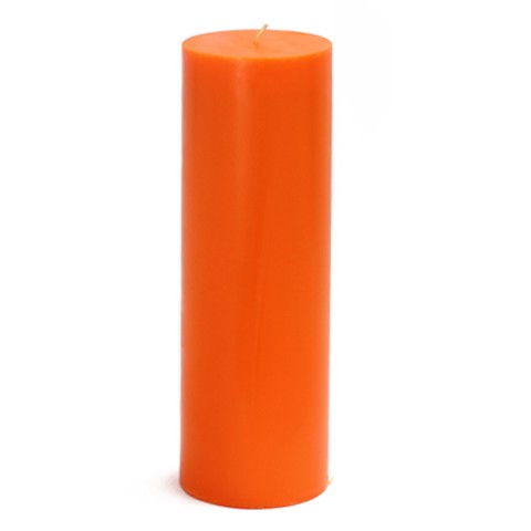 3 x 9 Inch Orange Pillar Candle