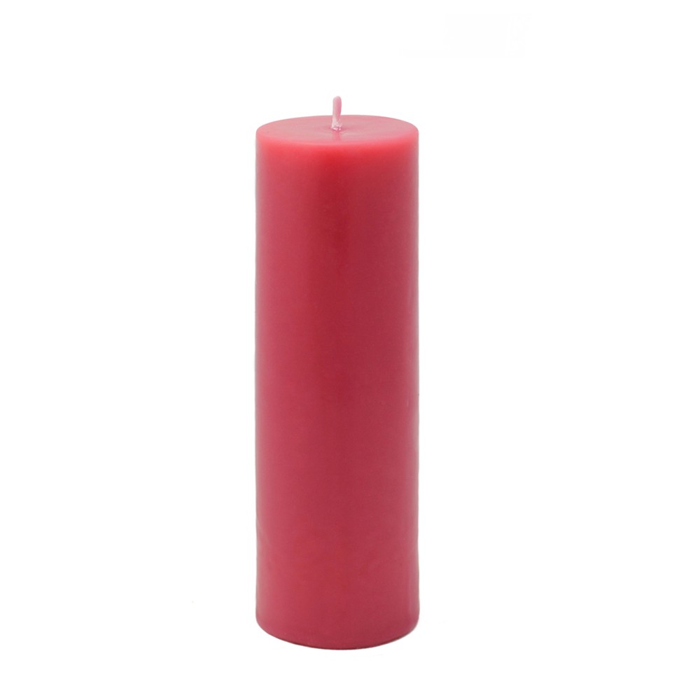 2 x 6 Inch Red Pillar Candle (24pcs/Case) Bulk