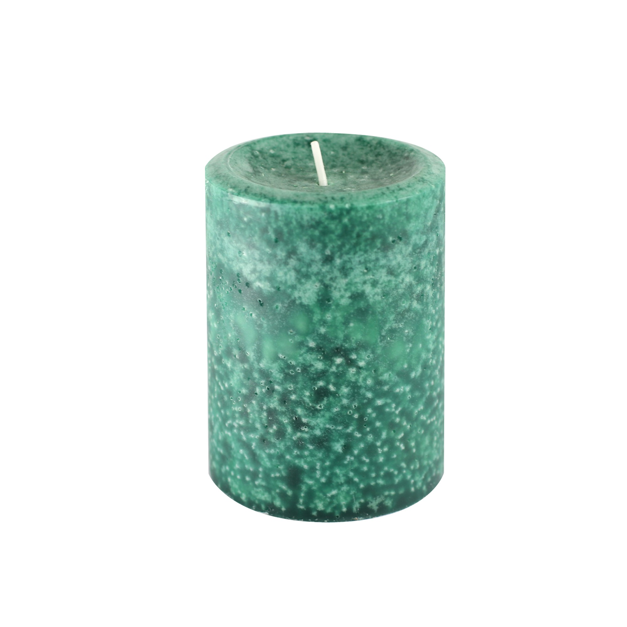 3 Inch x 4 Inch Green Fresh Forest Pine Scented Pillar Candle(12pcs/Case)