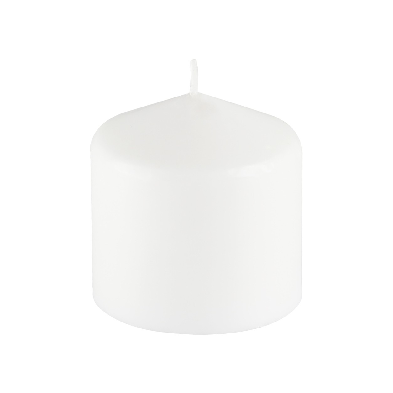 3Pack 3 Inchx 3 Inch White Pressed and Over-Dipped Pillar Candles (12pcs/Case)