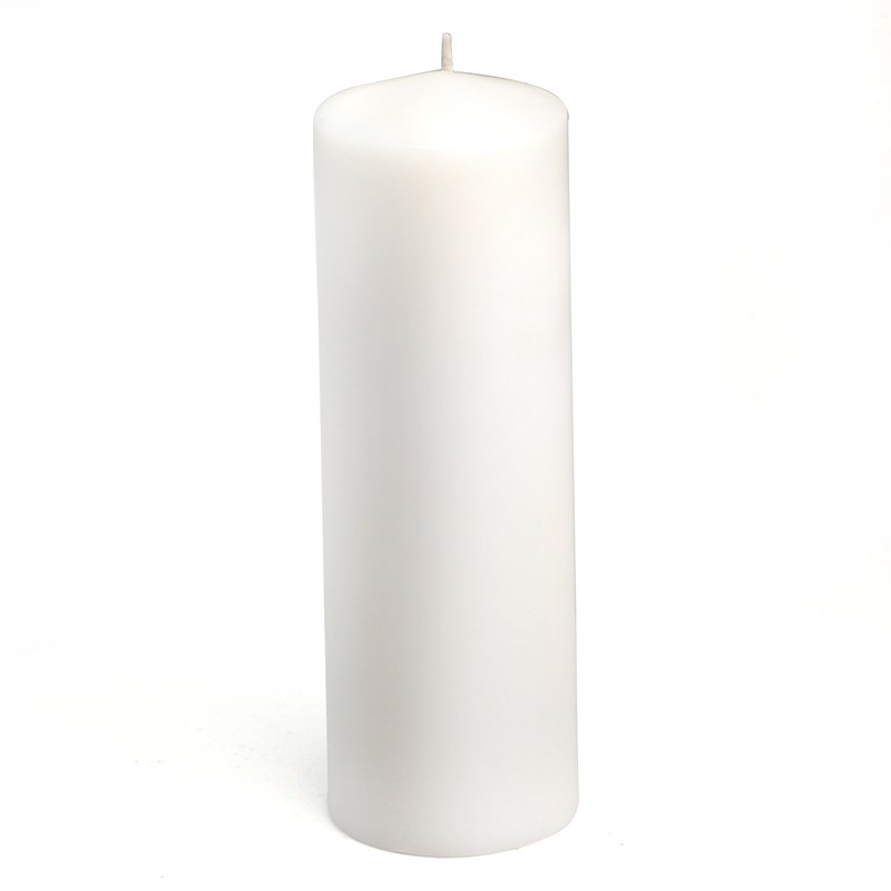 3 x 9 Inch White Pillar Candles (12pcs/Case) Bulk