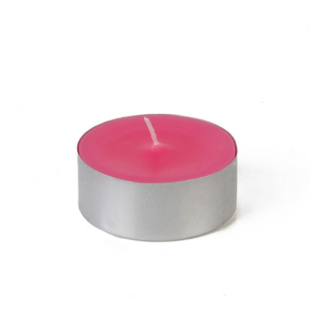 Mega Oversized Hot Pink Tealights (144pcs/Case) Bulk