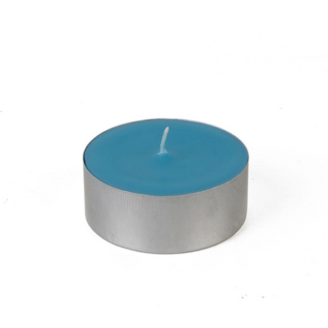 Mega Oversized Turquoise Tealights (144pcs/Case) Bulk