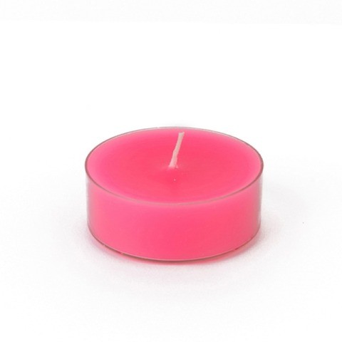 Mega Oversized Hot Pink Tealights (144pcs/Case) Bulk