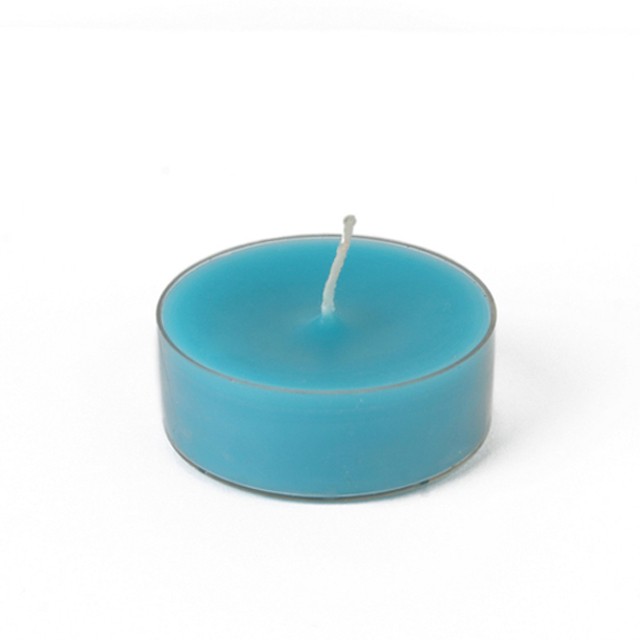 Mega Oversized Turquoise Tealights (144pcs/Case) Bulk
