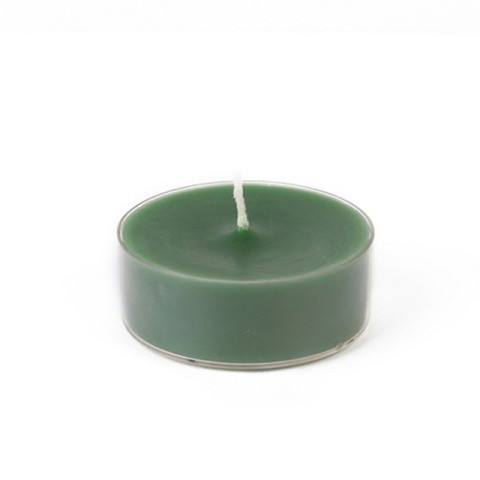Mega Oversized Hunter Green Tealights (144pcs/Case) Bulk