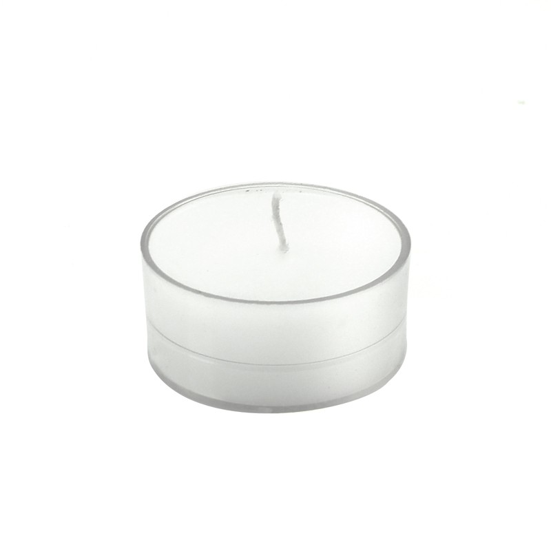 White Tealight Candles Clear (600pcs/Case) Bulk