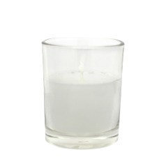 White Citronella Round Glass Votive Candles (12pc/Box)