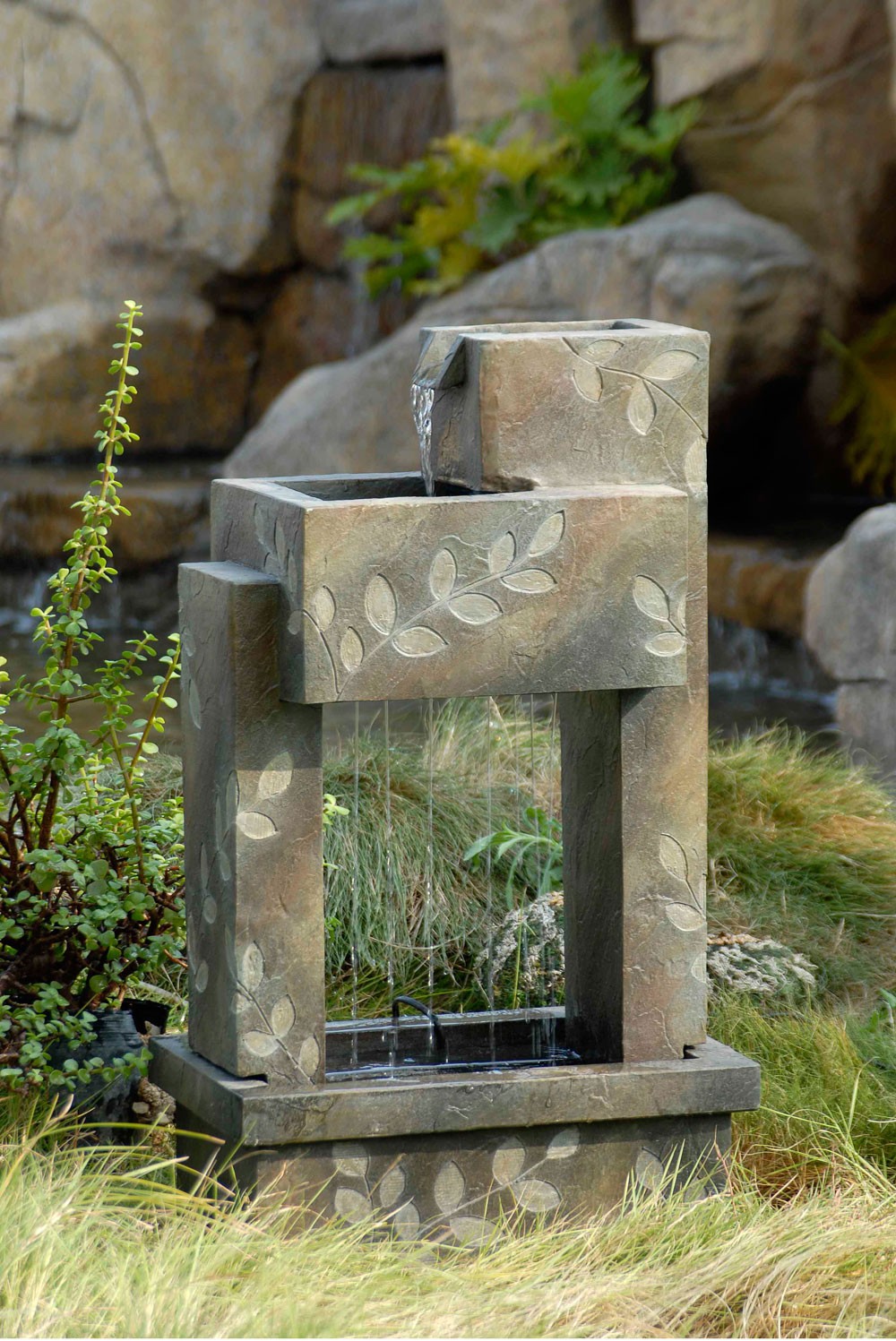 Slate Finish Indoor/Outdoor Water Fountain