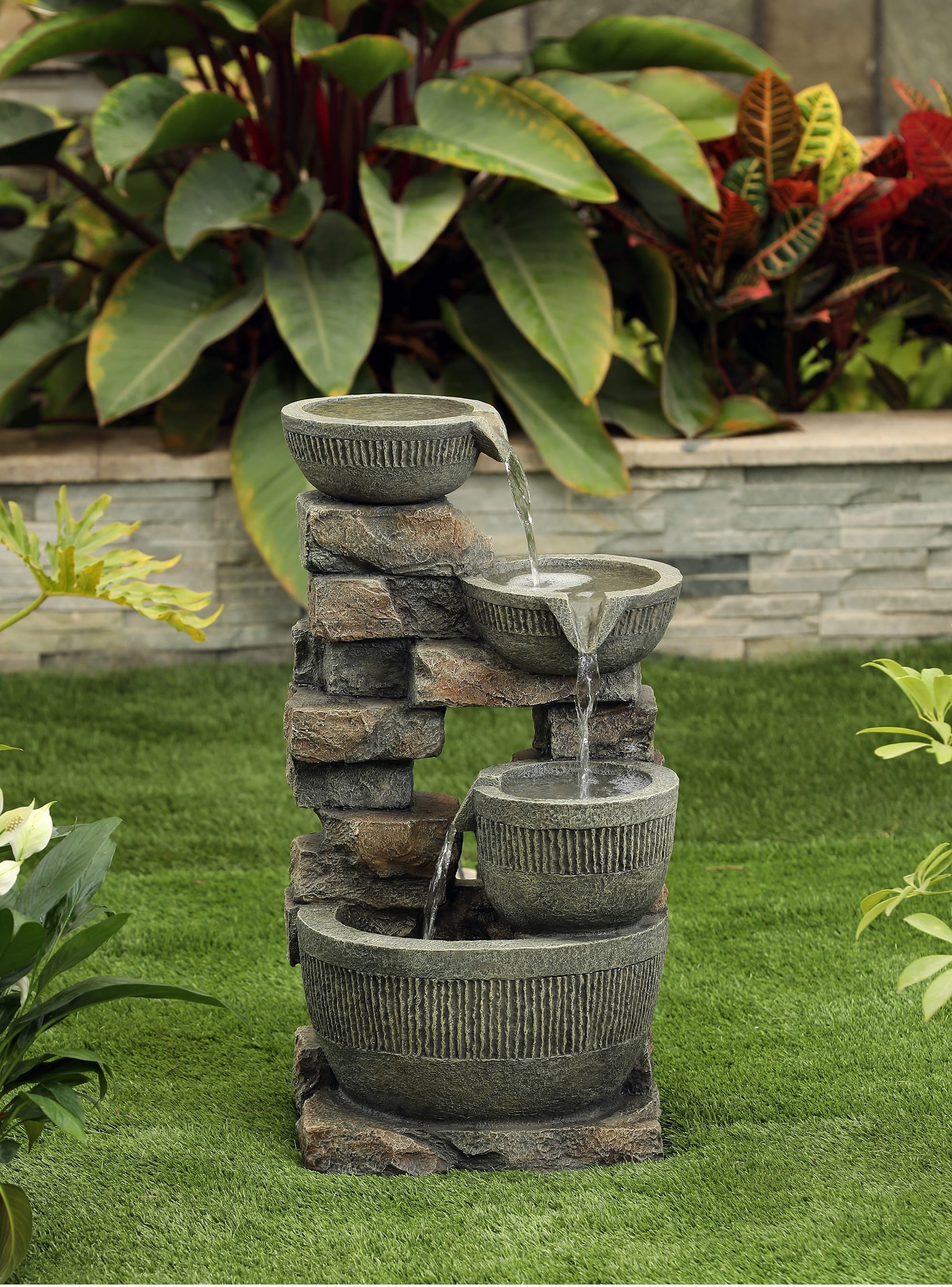 3 Bowls Fountain Without Led Light