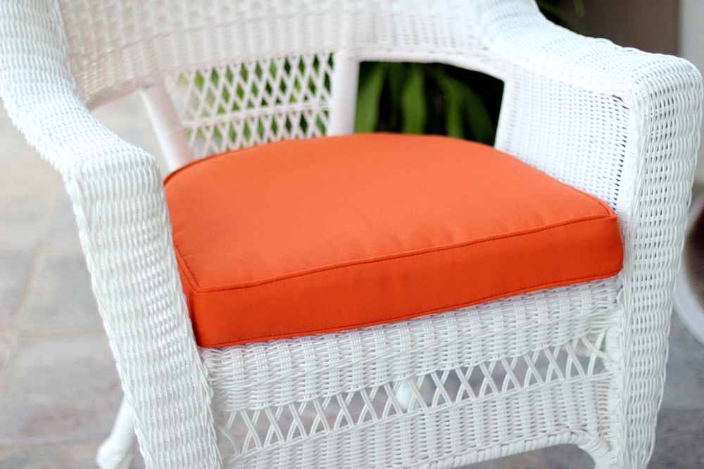 Orange Single Chair Cushion