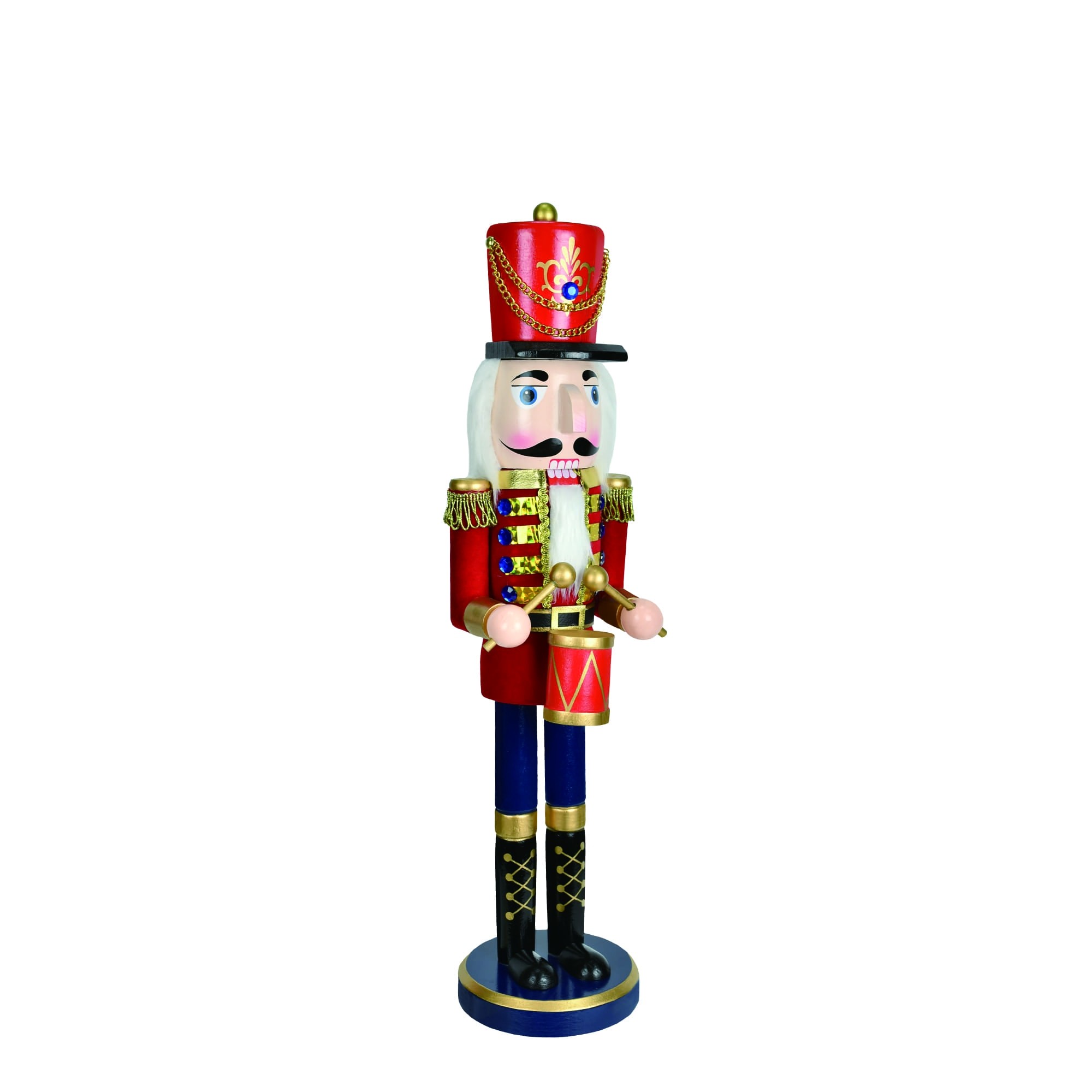 18 Inch Red  Nutcracker Drummer Soldier