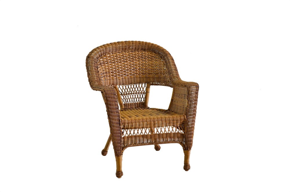 Honey Wicker Chair - Set of 4