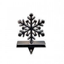 Silver Stocking Holder-Snowflak