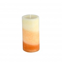 3 x 6 Inch Lyr Ginger Peach Scented Pillar Candle