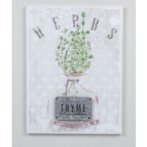 15.74 InchH white/green 3D canvas wall art