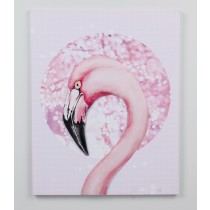 16.53 InchH pink 3D canvas wall art