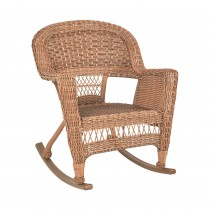 Honey Rocker Wicker Chair