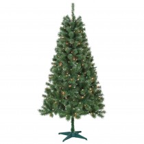 Aisling 6FT Sentiments Green Clear lights Tree