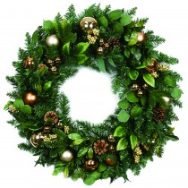 32 inch Christmas Wreath with Ornaments