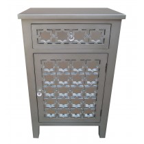 30 InchH Grey Wooden Console Table