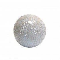 3.7 Inch Decorative Ceramic Spheres  White