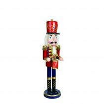 18 Inch Red  Nutcracker Drummer Soldier