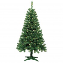 5FT Wood Trail Pine Pre Lit Artificial Christmas Tree